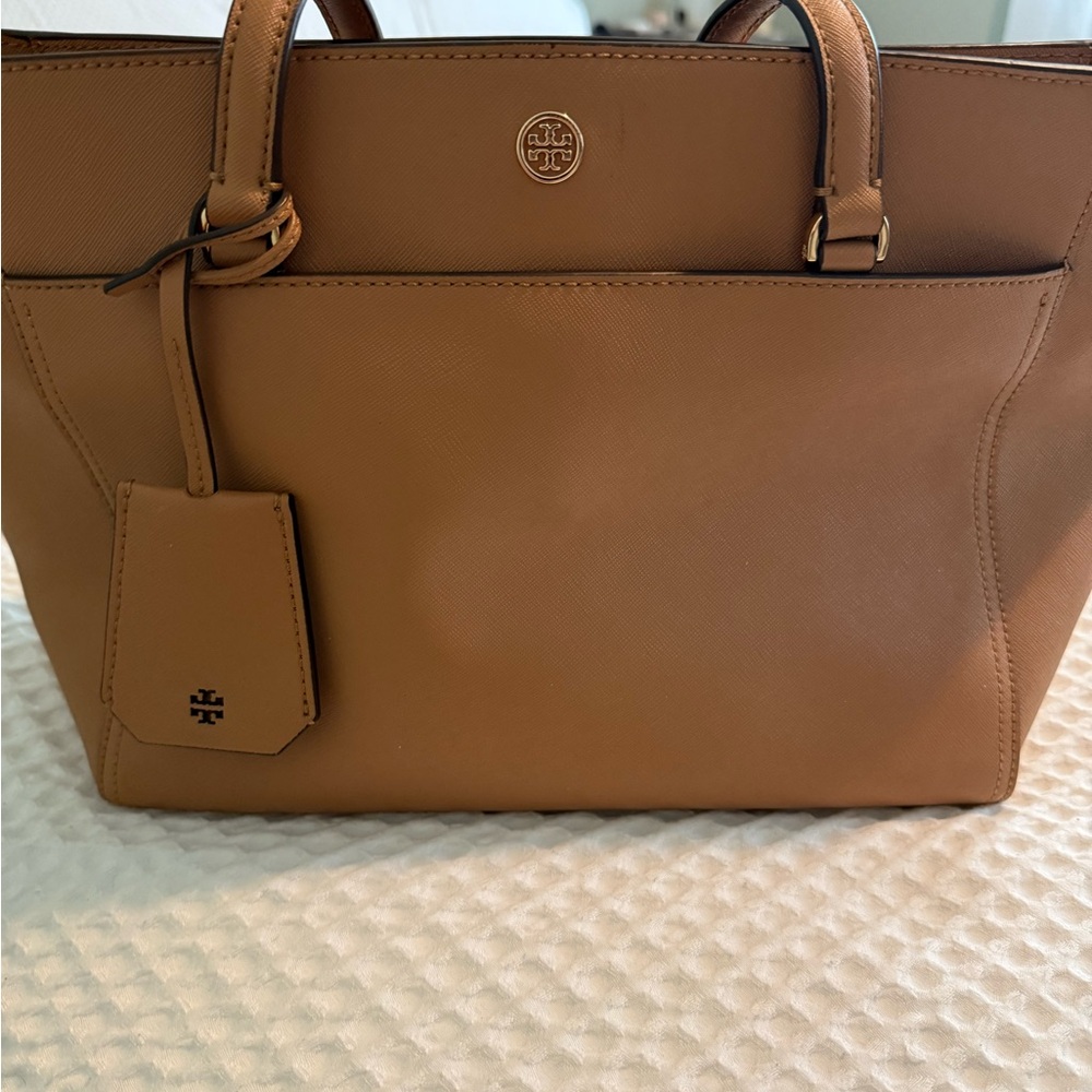 Tory Burch Tan Leather Tote Bag
